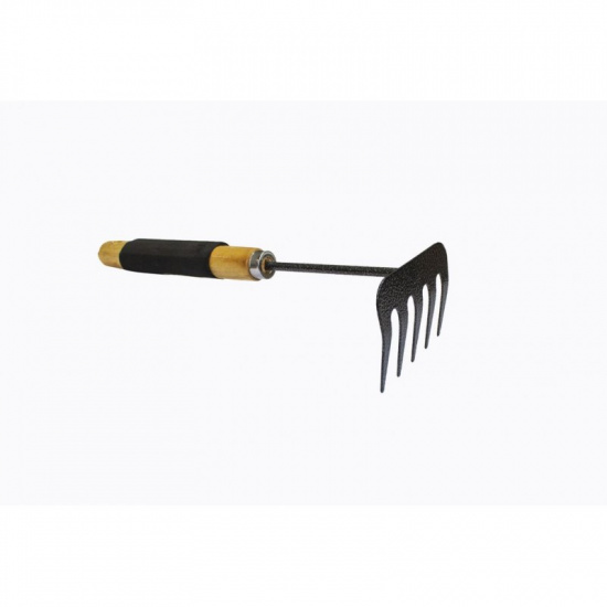 WMC TOOLS Грабли мини с деревянной рукояткой(5-зуб., L-300мм) TG2104020-Z - 1