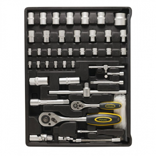 WMC TOOLS Набор инструментов 300пр  1/2'',1/4''(6гр.)(4-30мм,4 полки),"дорожный кейс" 40300 - 1