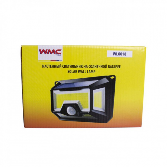 WMC TOOLS Светильник светодиодный настенный на солнечной батарее с датчиком движения (156 светодиодов) WL6018 - 1