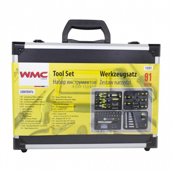WMC TOOLS Набор инструментов 91пр. 1091 - 1