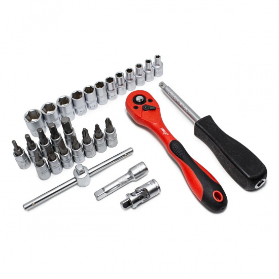 DISEN Набор инструментов 29пр 1/4''(6гр) (4-13мм) DISEN-1029 - 1