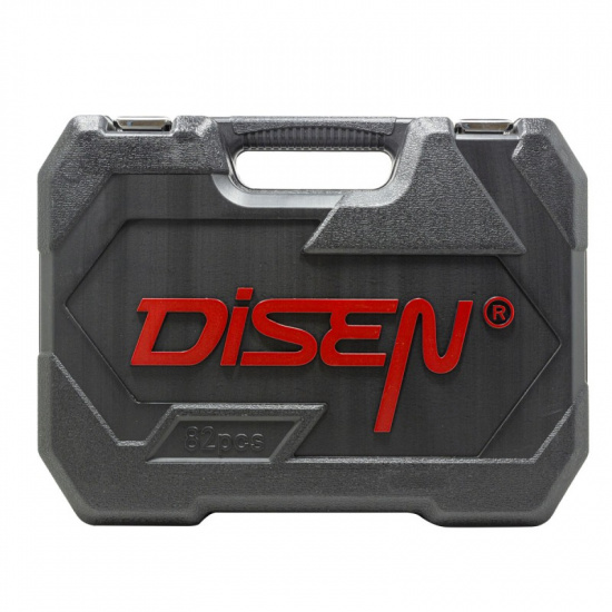 DISEN Набор инструментов 82пр.1/4"1/2" (6гр.)(4-32мм) DISEN-1082 - 1