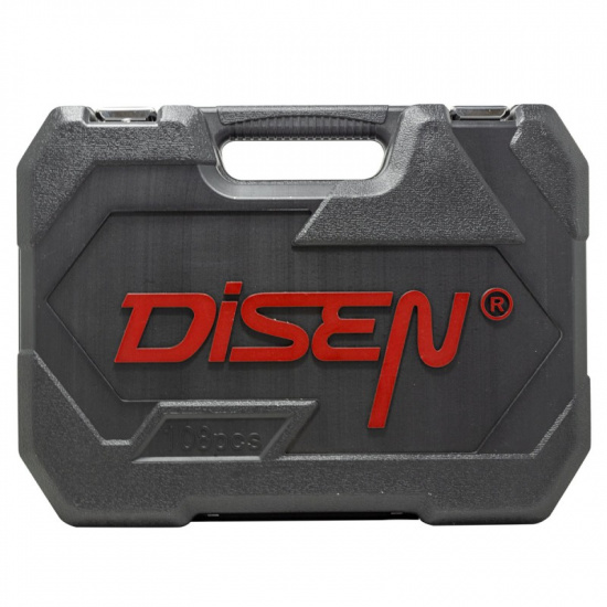 DISEN Набор инструментов 108пр.1/4"1/2" (6гр.)(4-32мм) DISEN-10108 - 1