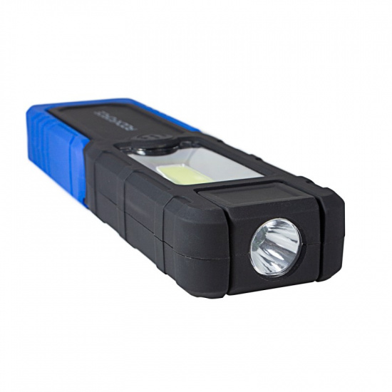ROCK FORCE Лампа светодиодная аккумуляторная(5W COB+1W,магнит,180гр.,250Lm,2000mAh,зарядка12V,время раб.3ч,время заряд.2-3ч,защита гнезда зарядки) RF-F-01402 - 1