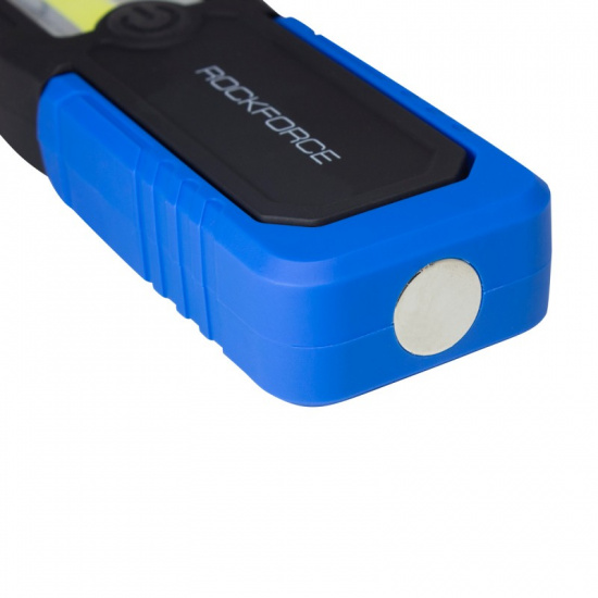 ROCK FORCE Лампа светодиодная аккумуляторная(5W COB+1W,магнит,180гр.,250Lm,2000mAh,зарядка12V,время раб.3ч,время заряд.2-3ч,защита гнезда зарядки) RF-F-01402 - 1