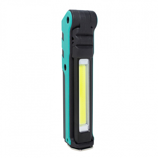 ROCK FORCE Лампа светодиодная аккумуляторная с магнитом(5W/3WCOB,150/360Lumen,3.7V,2000mAh,t зарядки 4ч,зарядка USB,защита гнезда зарядки,поворотная 270гр) RF-EL2301 - 1