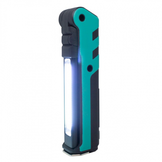 ROCK FORCE Лампа светодиодная аккумуляторная с магнитом(5W/3WCOB,150/360Lumen,3.7V,2000mAh,t зарядки 4ч,зарядка USB,защита гнезда зарядки,поворотная 270гр) RF-EL2301 - 1