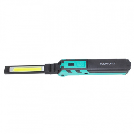 ROCK FORCE Лампа светодиодная аккумуляторная с магнитом(5W/3WCOB,150/360Lumen,3.7V,2000mAh,t зарядки 4ч,зарядка USB,защита гнезда зарядки,поворотная 270гр) RF-EL2301 - 1