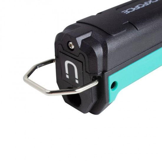 ROCK FORCE Лампа светодиодная аккумуляторная с магнитом(5W/3WCOB,150/360Lumen,3.7V,2000mAh,t зарядки 4ч,зарядка USB,защита гнезда зарядки,поворотная 270гр) RF-EL2301 - 1