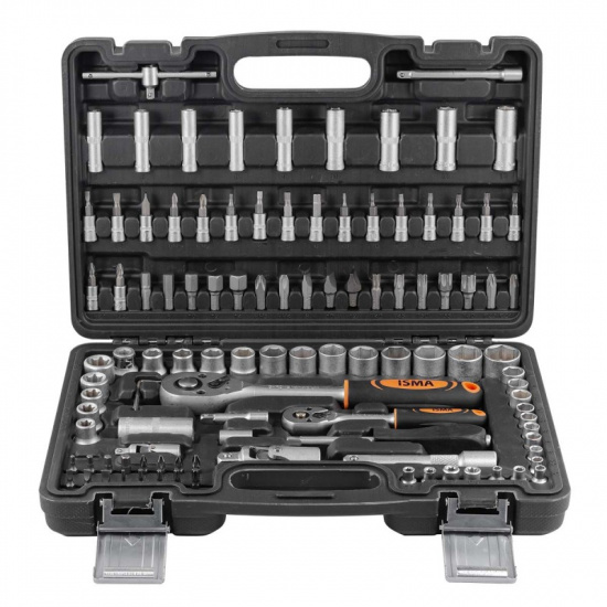 ISMA Набор инструментов 108пр. 1/4", 1/2" (6гр.) ISMA-41082-5EURO - 1