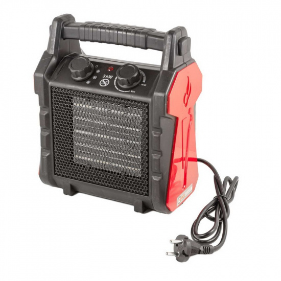 FORCEKRAFT Пушка тепловая электрическая (3000Вт, 220-240V, 3 режима нагрева, площадь обогрева - 40м²) FK-BH-30R3 - 1