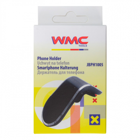 WMC TOOLS Держатель телефона а/м универсальный магнитный (пластик/алюминий,крепление-на вентиляционное отверстие) WMC-JBPH1005 - 1