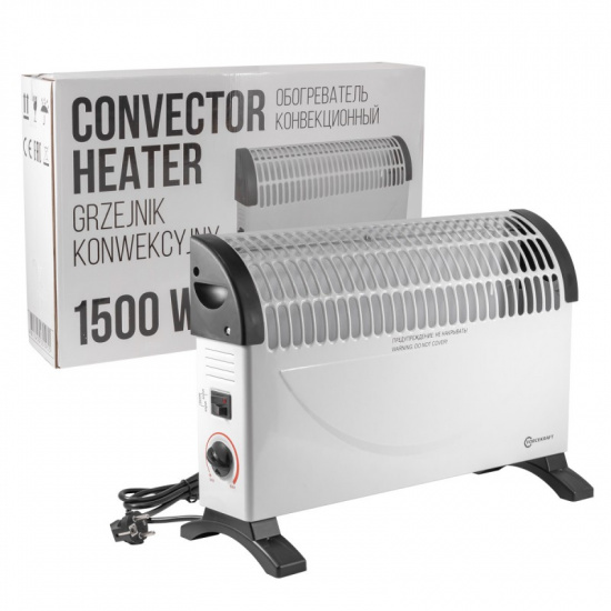 FORCEKRAFT Обогреватель конвекционный (220-240V,50/60Гц,3 режима нагрева-650/850/1500Вт,защ. от перегрева,50х18х33см) FK-CH-Y02S - 1