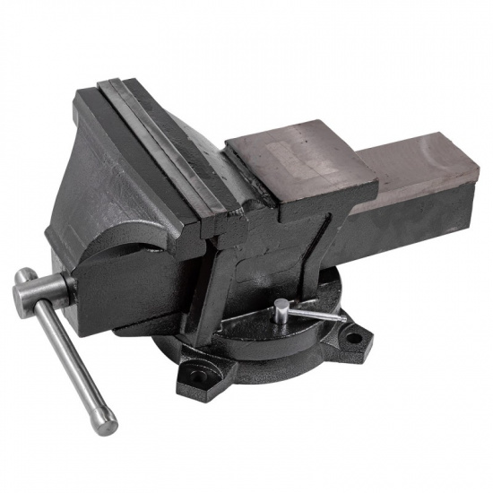 ROCK FORCE Тиски стальные поворотные с наковальней 10"-250мм RF-6540310 - 1