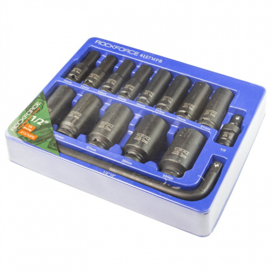 ROCK FORCE Набор головок ударных глубоких 1/2",15пр. (6гр.) RF-4157MPB - 1
