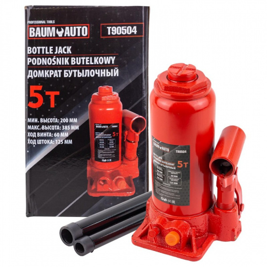 BAUMAUTO Домкрат бутылочный 5т BM-T90504 - 1