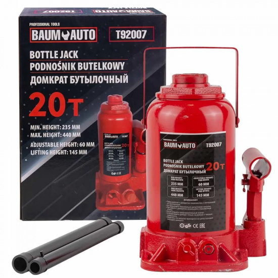 BAUMAUTO Домкрат бутылочный 20т BM-T93007 - 1