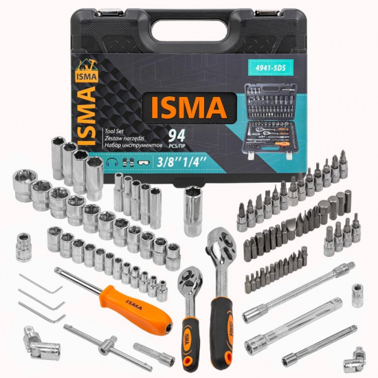 ISMA Набор инструментов 94 пр. ISMA-4941-5DS-м - 1