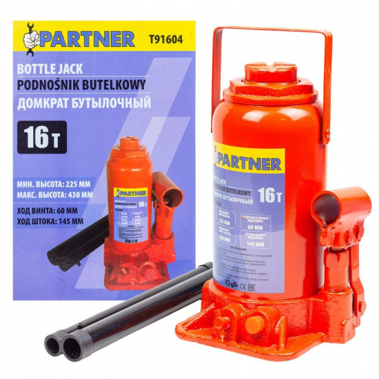 PARTNER Домкрат бутылочный 16т PA-T91604 - 1