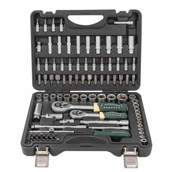 ROCK FORCE Набор инструментов 94 пр. 1/4" 3/8"(6гр)(4-22мм) RF-4941-5DS - 1