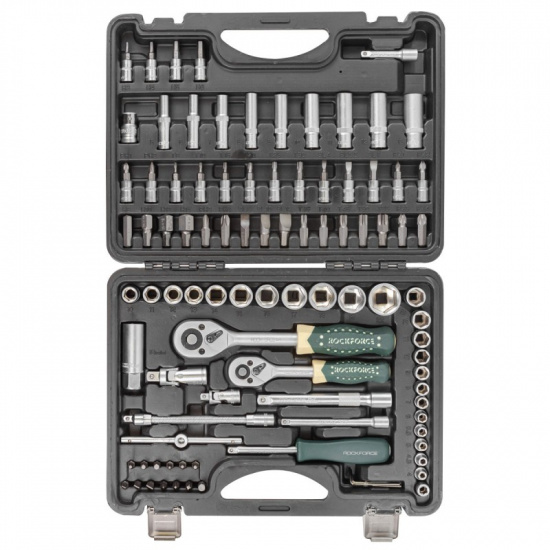 ROCK FORCE Набор инструментов 94 пр. 1/4" 3/8"(6гр)(4-22мм) RF-4941-5DS - 1