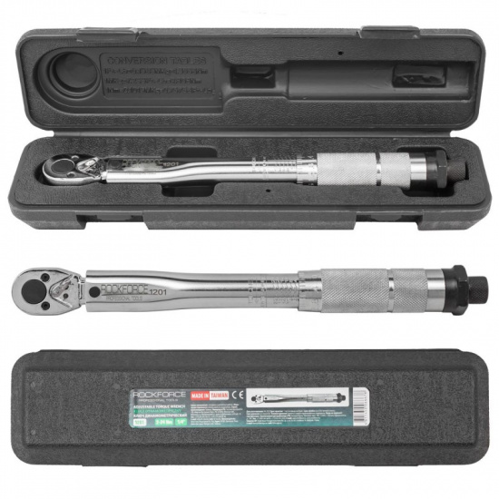 ROCK FORCE Ключ моментный 2-24Нм, 1/4" RF-1201 - 1