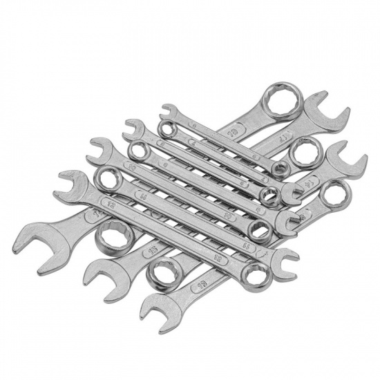 WMC TOOLS Набор ключей комбинированных 12 пр. WMC-5124MP - 1