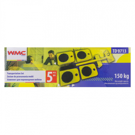 WMC TOOLS Комплект для перемещения мебели 5 шт. WMC-TD 0713 - 1
