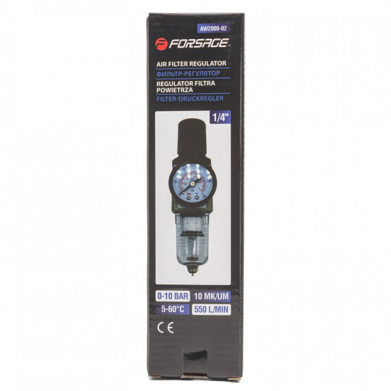 FORSAGE Фильтр-регулятор с индикатором давления 1/4" F-AW2000-02 - 1