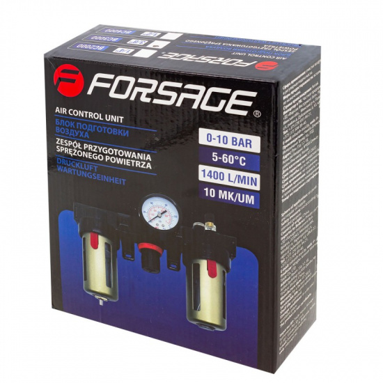 FORSAGE Блок подготовки воздуха (фильтр-регулятор + лубрикатор) 3/8" F-BC3000 - 1