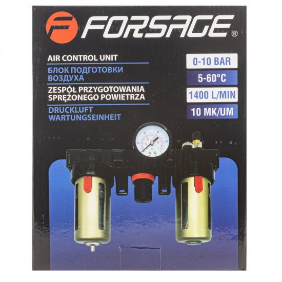 FORSAGE Блок подготовки воздуха (фильтр-регулятор + лубрикатор) 1/2" F-BC4000 - 1