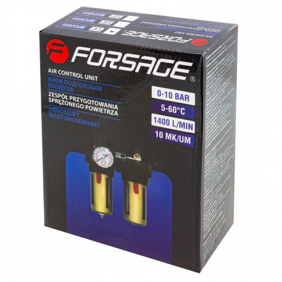 FORSAGE Блок подготовки воздуха (фильтр-регулятор + лубрикатор) 1/4" F-BFC2000 - 1