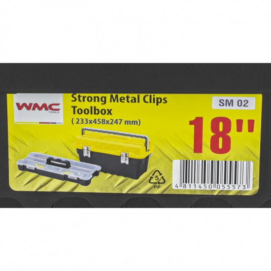 WMC TOOLS Ящик пластмассовый 18", 233x458x247мм WMC-SM 02 - 1