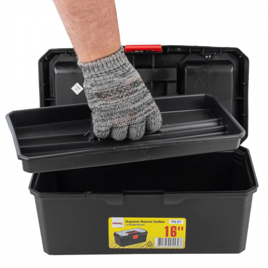 WMC TOOLS Ящик пластмассовый 16", 410x200x180мм WMC-PO.07 - 1