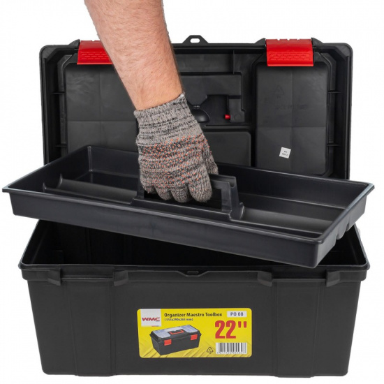 WMC TOOLS Ящик пластмассовый 22", 555x290x265мм WMC-PO.08 - 1