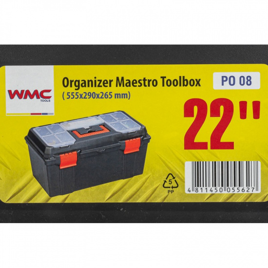 WMC TOOLS Ящик пластмассовый 22", 555x290x265мм WMC-PO.08 - 1