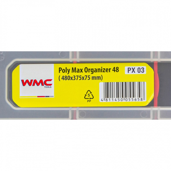 WMC TOOLS Органайзер пластмассовый, 470x373x80мм WMC-PX.03 - 1