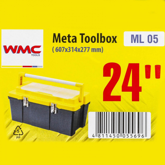 WMC TOOLS Ящик пластмассовый 24", 607x314x277мм WMC-ML.05 - 1