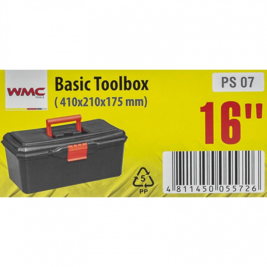WMC TOOLS Ящик пластмассовый 16", 410x210x175мм WMC-PS.07 - 1
