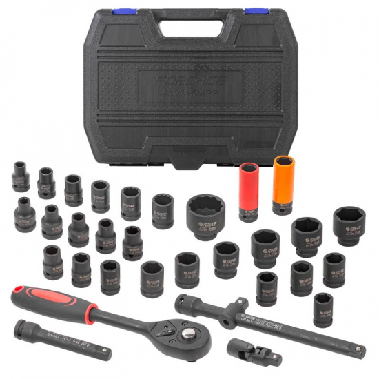 FORSAGE Набор инструментов ударных 32пр.1/2"(6гр.)(10-32мм, Cr-Mo) F-4323-5MPB - 1