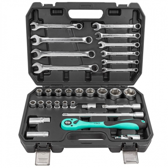 MAMEDFORCE Набор инструментов PROFI 32пр. 1/2"(6гр)(4-32мм) MF-4324-5 - 1