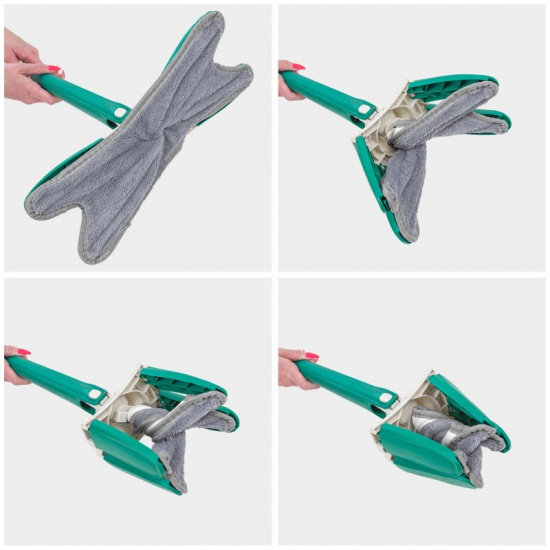 WMC TOOLS Швабра Х-образная с функцией отжима WMC-22(green) - 1