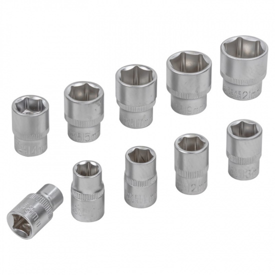 BAUMAUTO Головки, набор 10пр., 3/8" (8, 10-15, 17, 19, 21мм) BM-3101-5 - 1