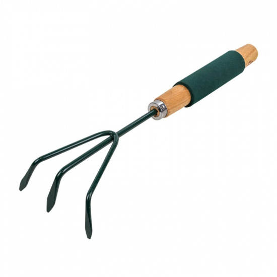 WMC TOOLS Рыхлитель 3-зубый для почвы с деревянной рукояткой WMC-TG2104020-L - 1