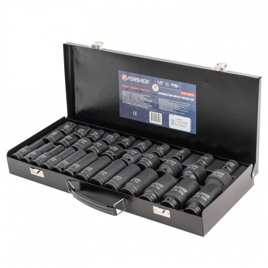 FORSAGE Набор головок ударных 33пр. 1/2" (6гр.) F-4333-5MPB - 1