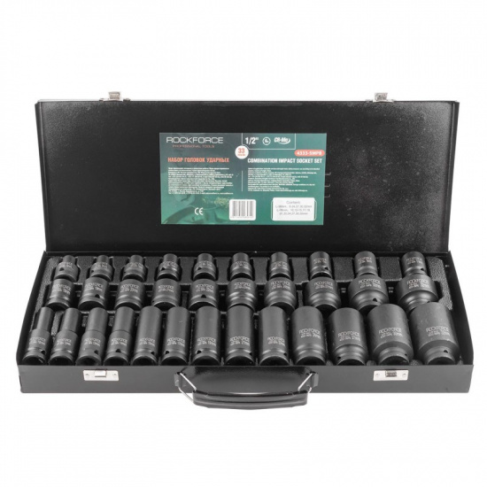 ROCK FORCE Набор головок ударных 33пр. 1/2" (6гр.) RF-4333-5MPB - 1