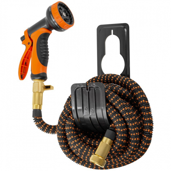 WMC TOOLS Шланг садовый в комплекте с пистолетом-распылителем 15м WMC-TG7106005-15M - 1