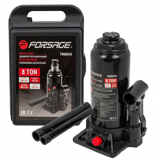 FORSAGE Домкрат бутылочный 8т в кейсе F-T90804-S - 1