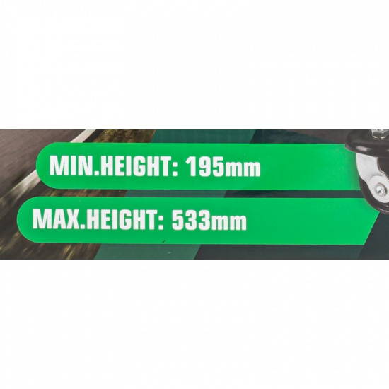 ROCK FORCE Домкрат подкатной гидравлический 3т (h min 195мм, h max 533мм) RF-T815016L - 1