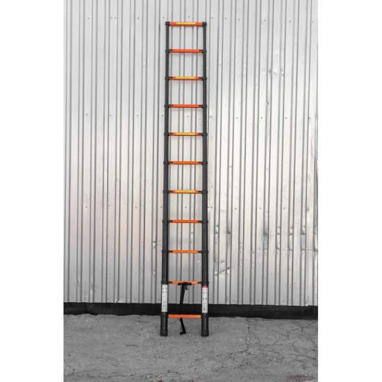 ISMA Лестница телескопическая алюм. бытовая 3.2м (11 ступ.) ISMA-UP320 - 1